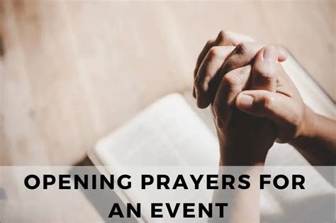 opening prayer for charity event|25 Inspiring Opening Prayers for an Event .
